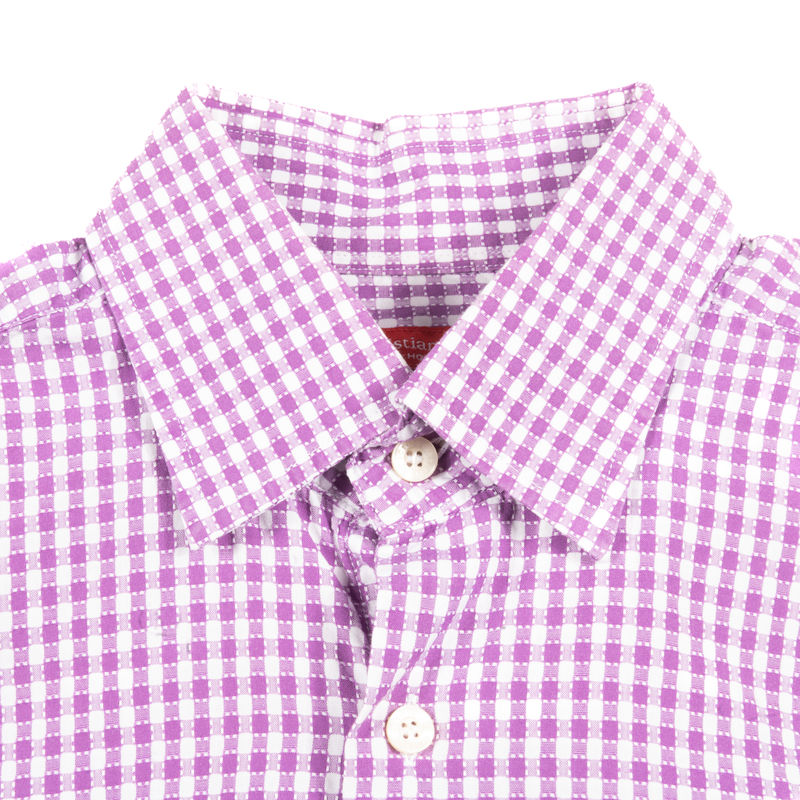 Christian Lacroix Purple with Checks Business Shirt