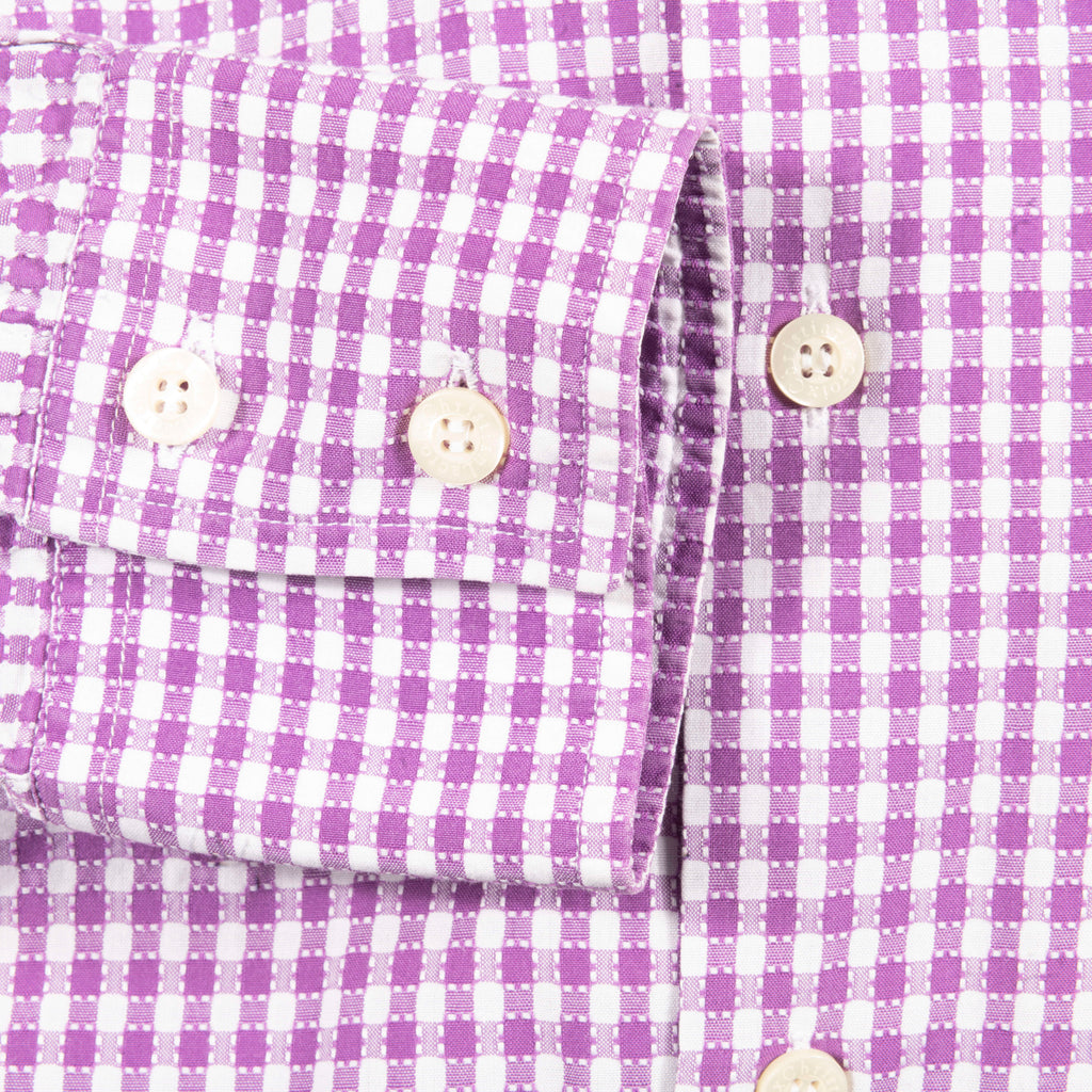 Christian Lacroix Purple with Checks Business Shirt