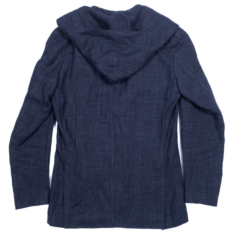 Caruso Navy Hooded Jacket