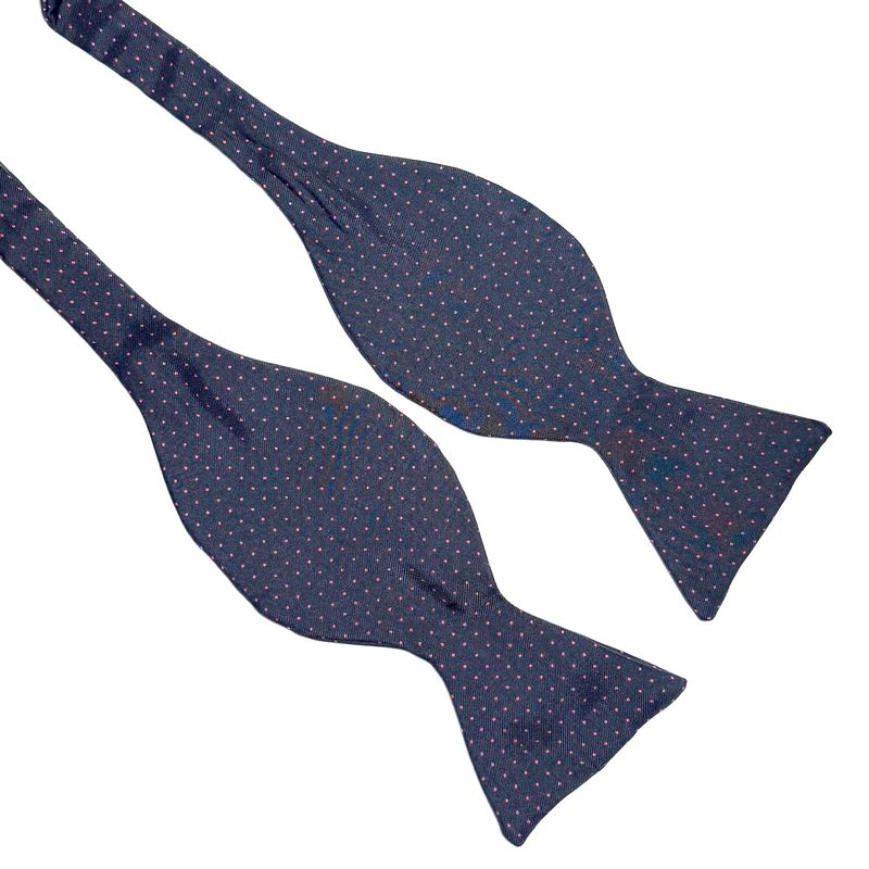 Brooks Brothers Navy Polka Dot Bow Tie