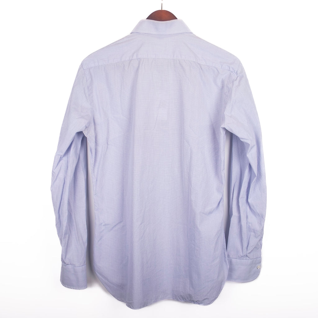 Blue and White Checked Shirt