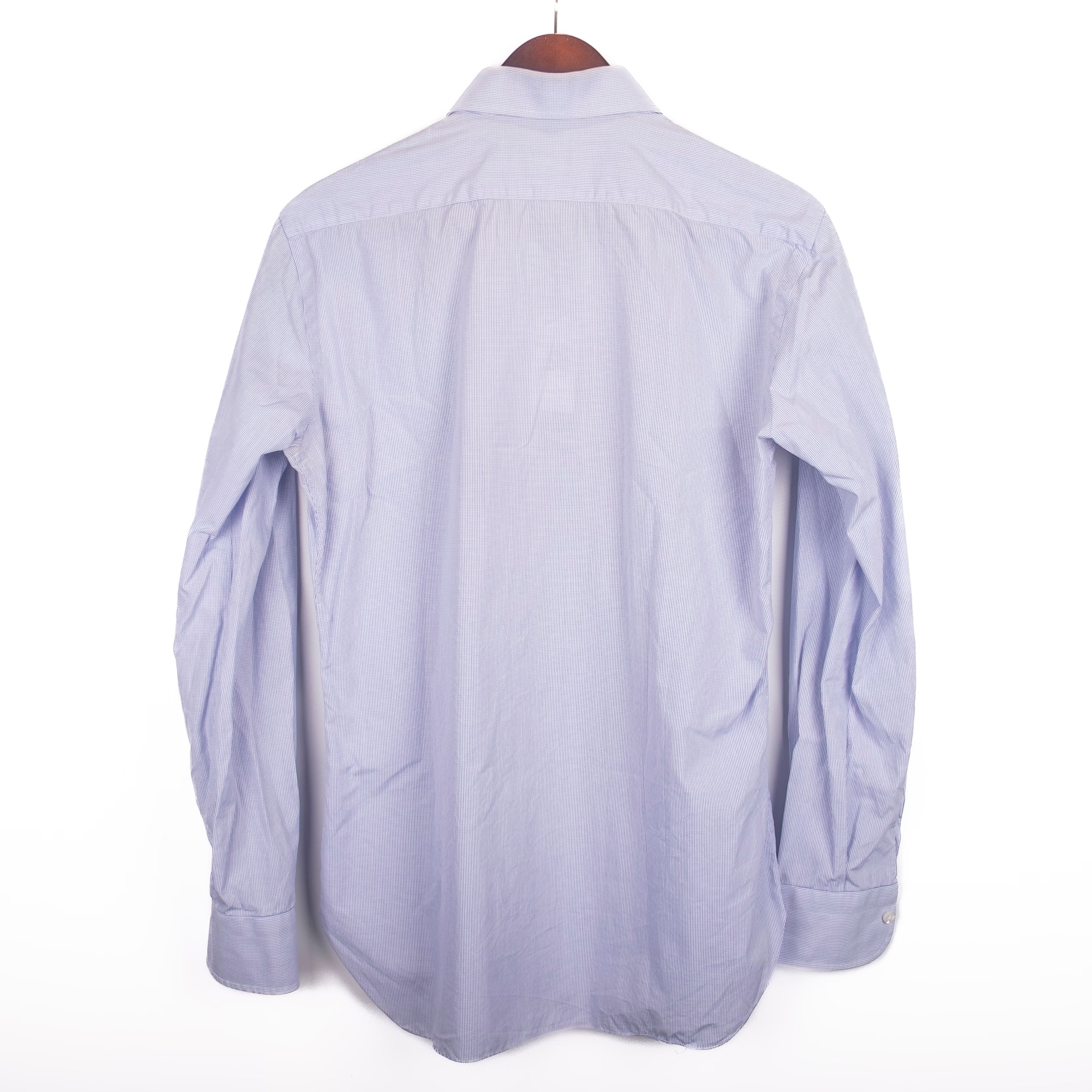 Blue and White Checked Shirt