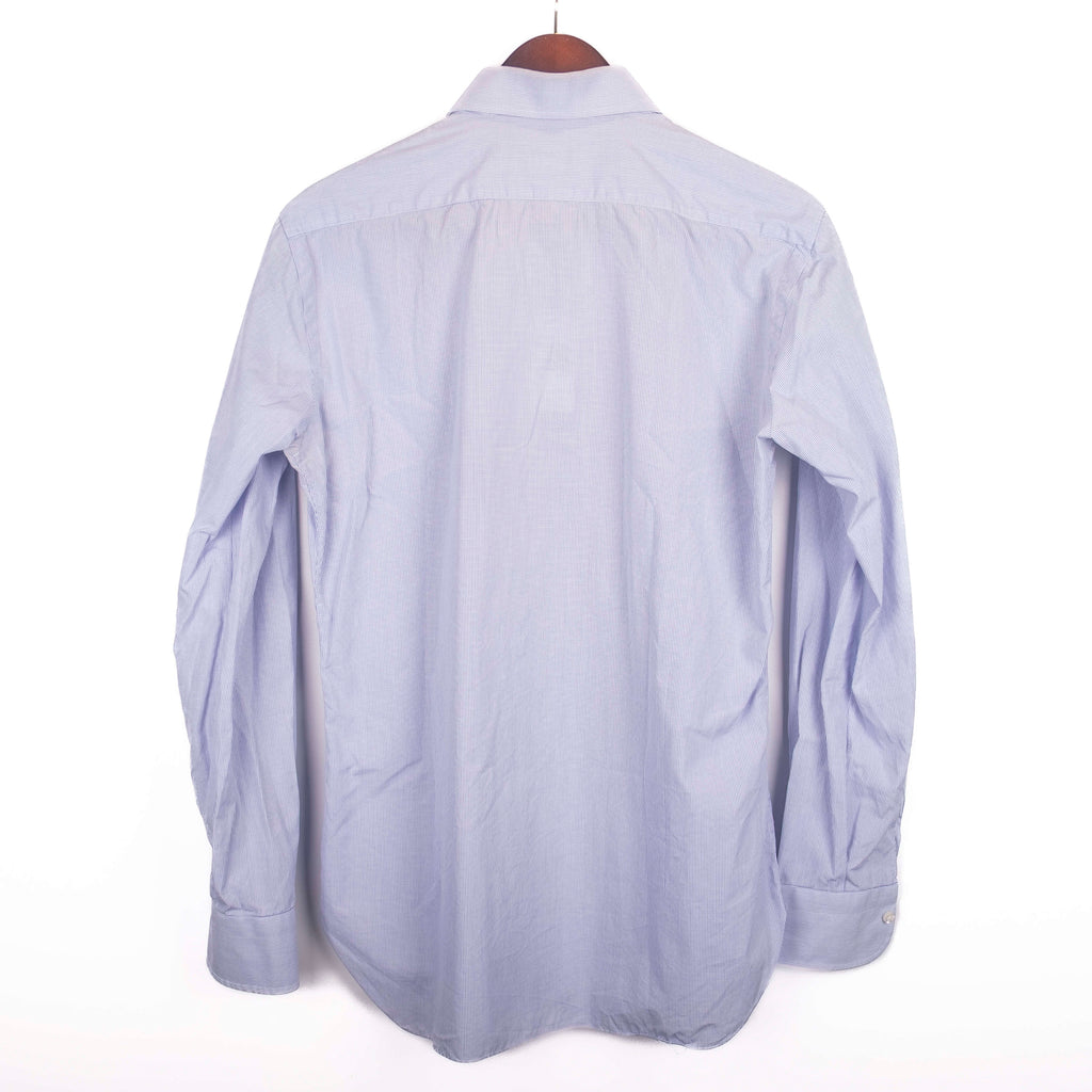 Blue and White Checked Shirt