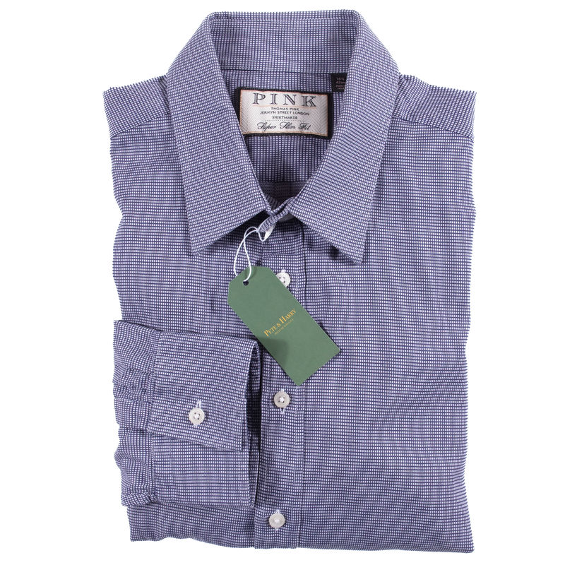 Thomas Pink Blue Shirt