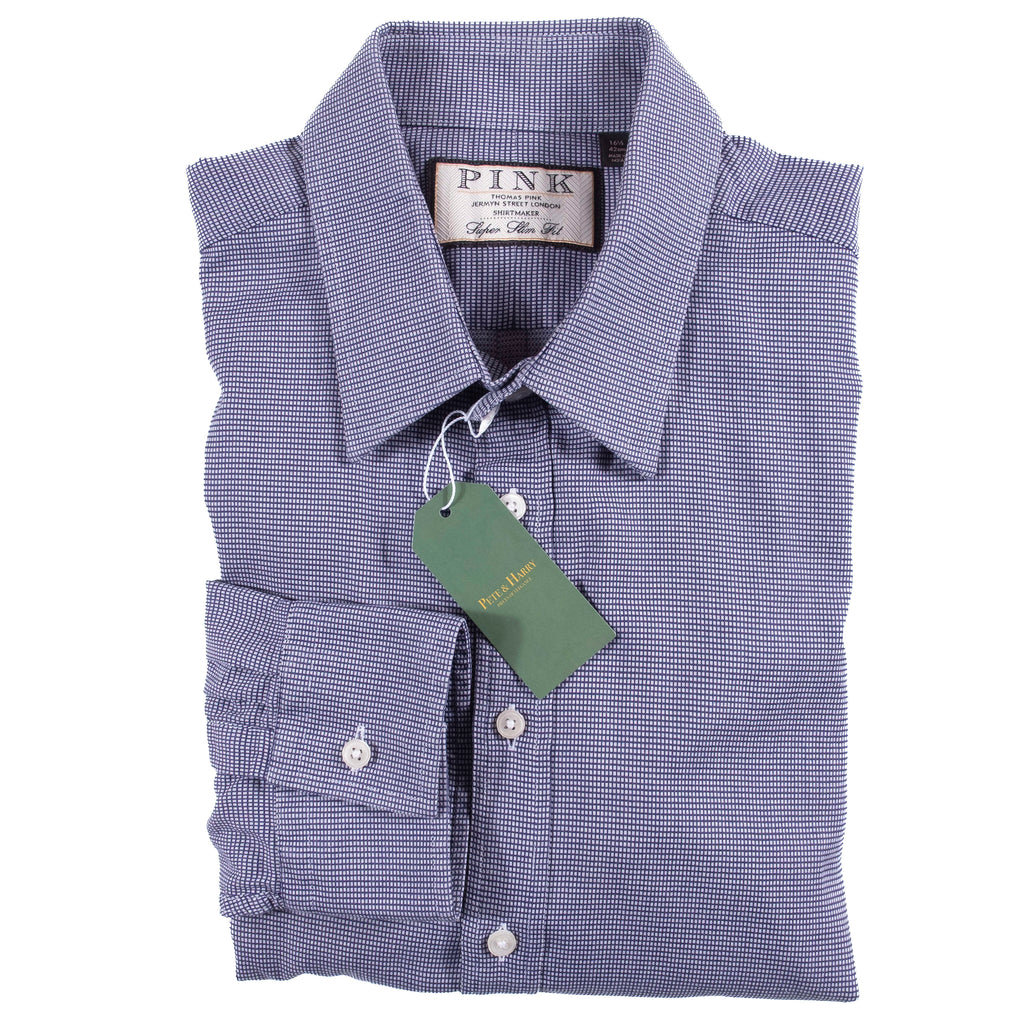 Thomas Pink Blue Shirt