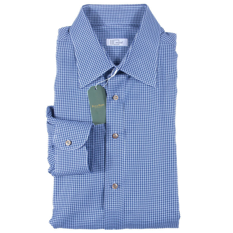 Marol Blue houndstooth Shirt