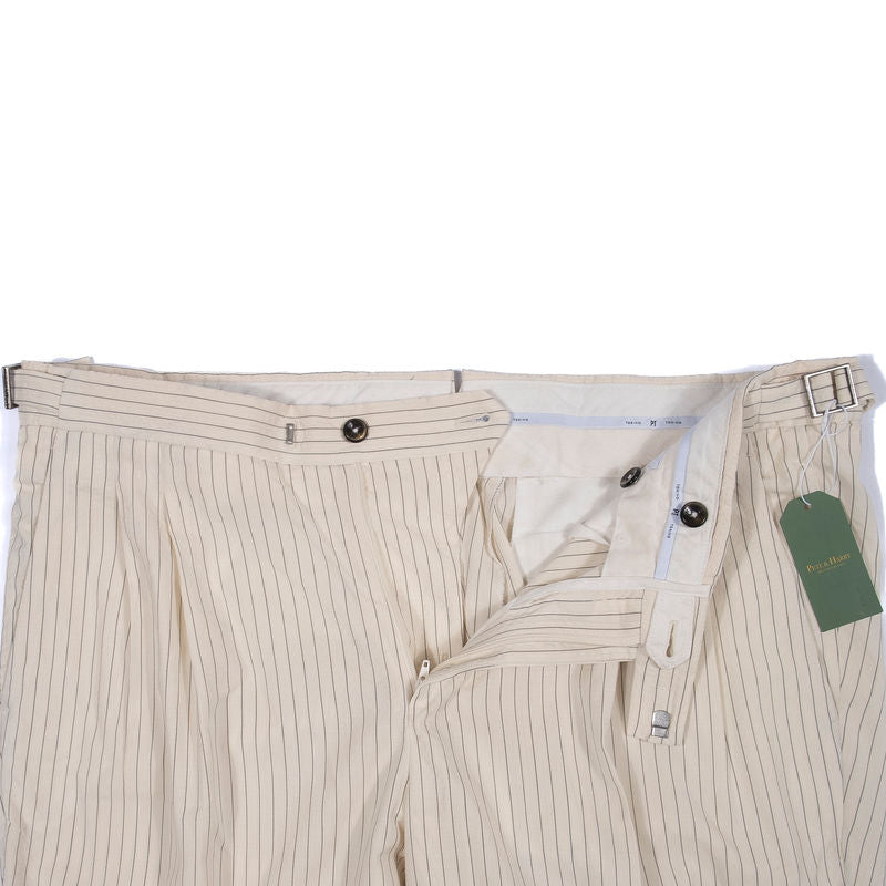 PT Torino White With Navy Pinstripe Trousers
