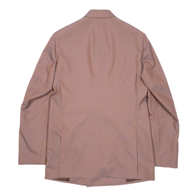 Neapolitan Hand Tailored Light Plum Double Breasted Business Suit Sz 46