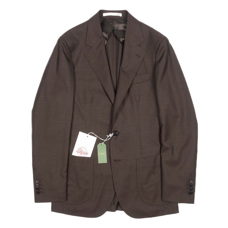 Neapolitan Hand Tailored Green Drapers Hight Twist Wool Sport Coat 48