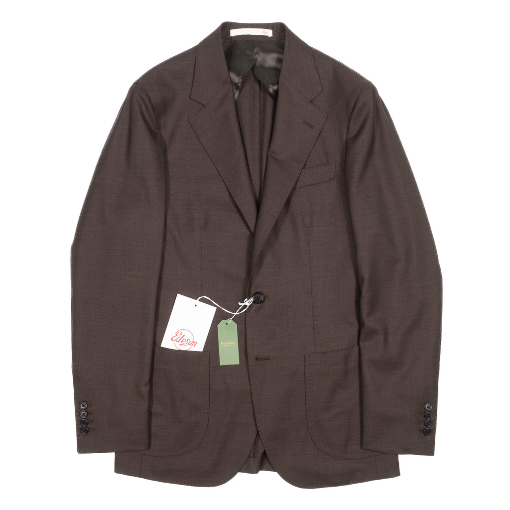 Neapolitan Hand Tailored Green Drapers Hight Twist Wool Sport Coat 48