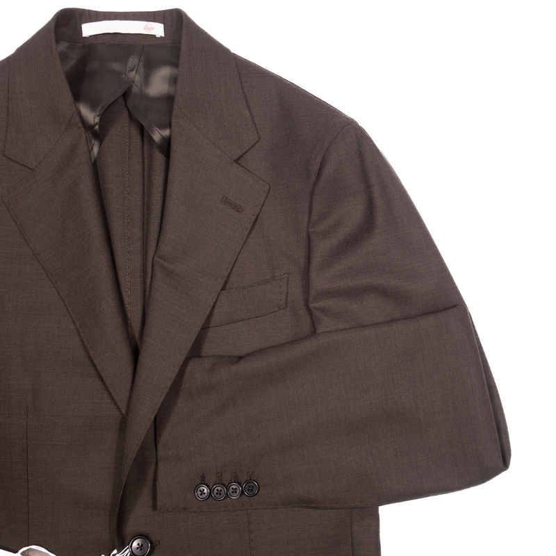 Est Retail Price 12 000 SEK - Eduardo De Simone Green Drapers Hight Twist Wool Sport Coat 48