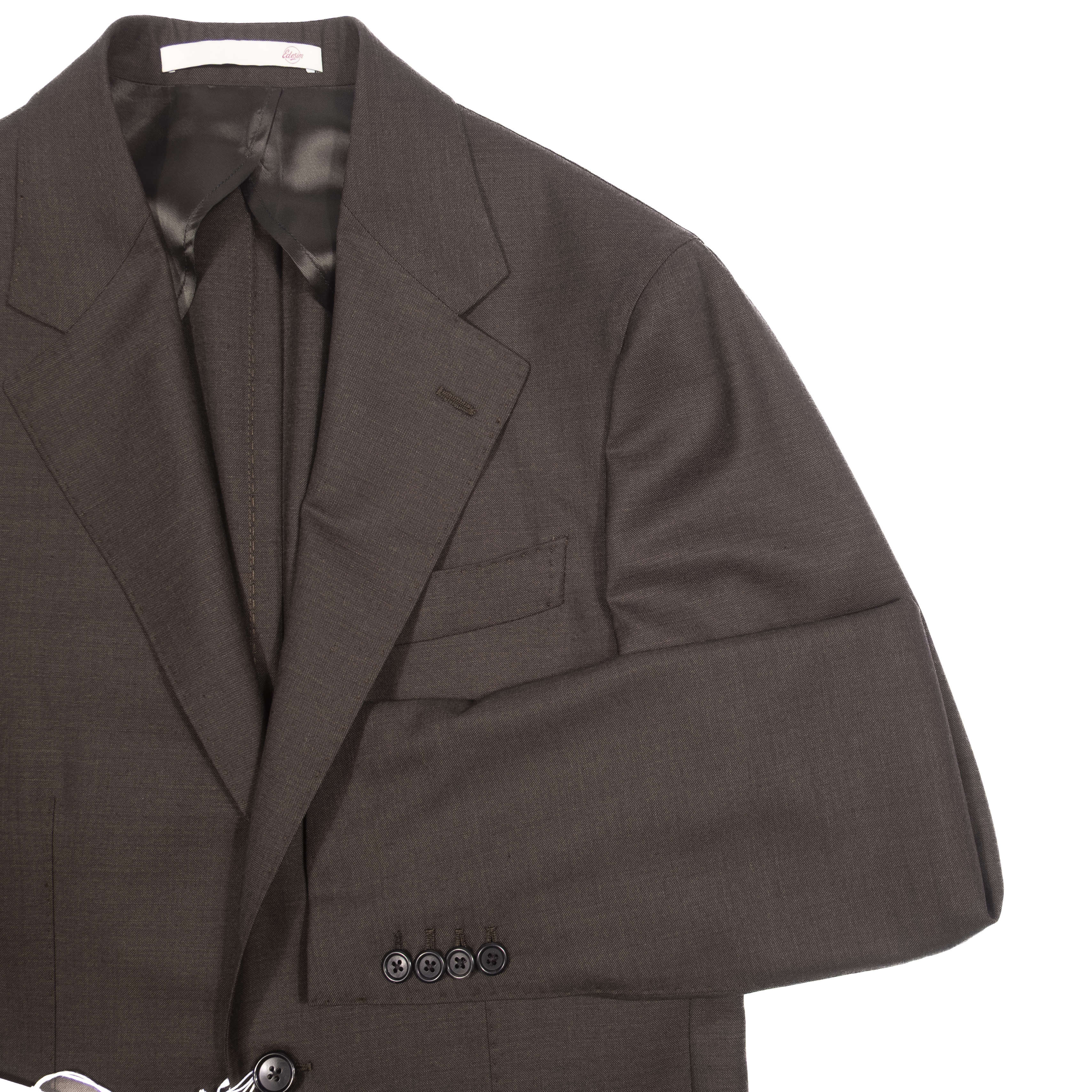 Neapolitan Hand Tailored Green Drapers Hight Twist Wool Sport Coat 48