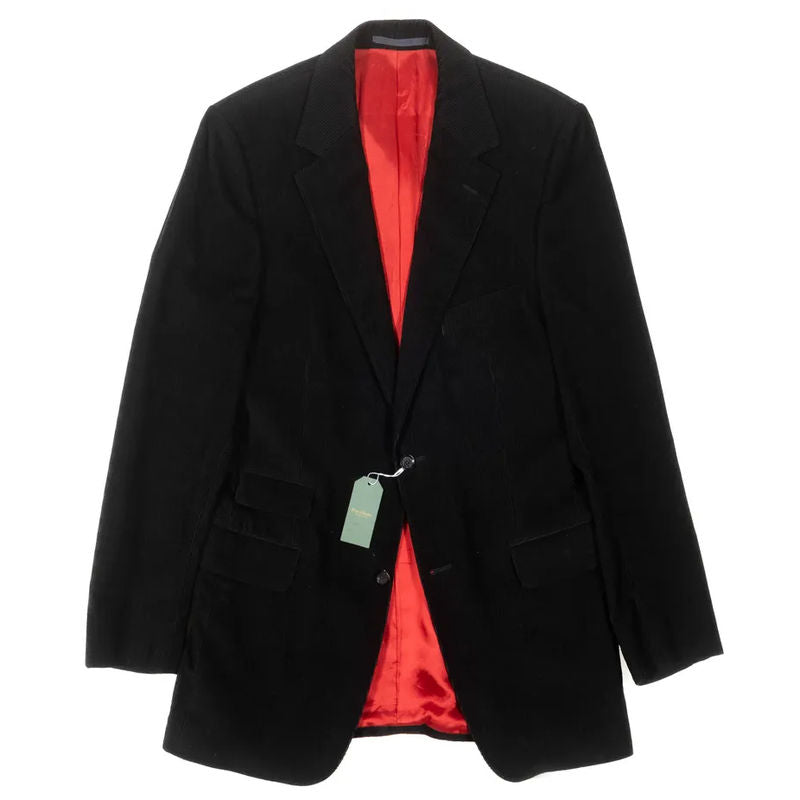 Eduard Dressler Black Corduroy Sport Coat