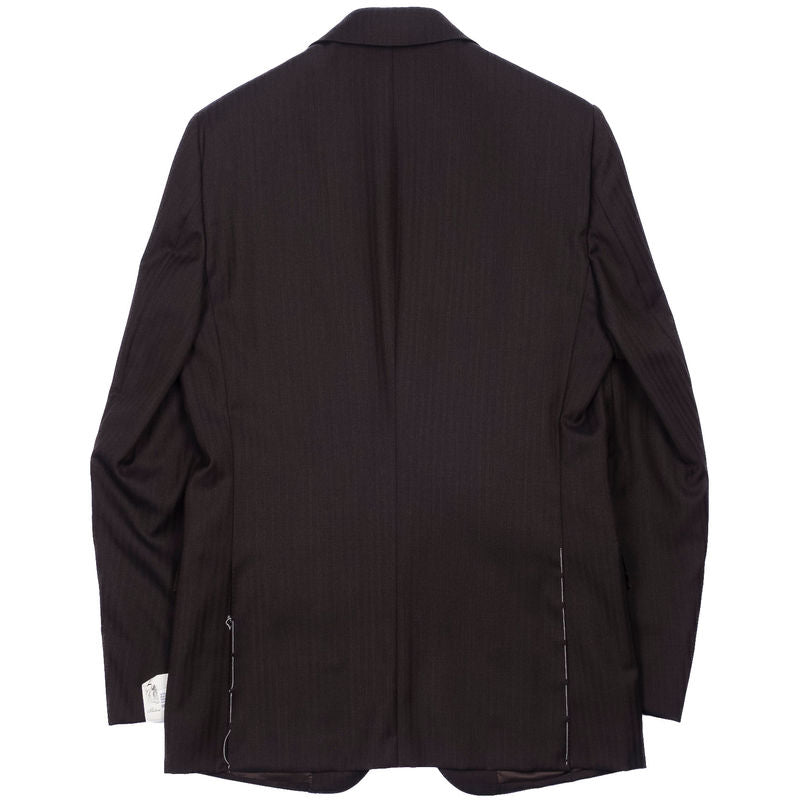 Brown Herringbone Business Suit