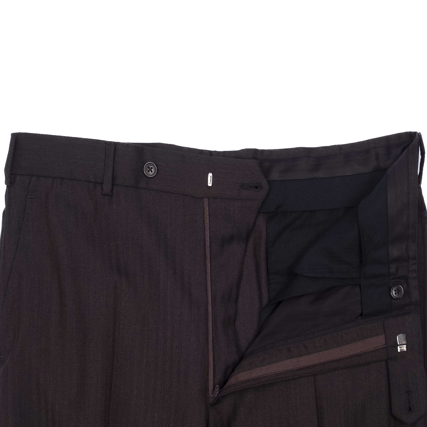 Brown Herringbone Business Suit