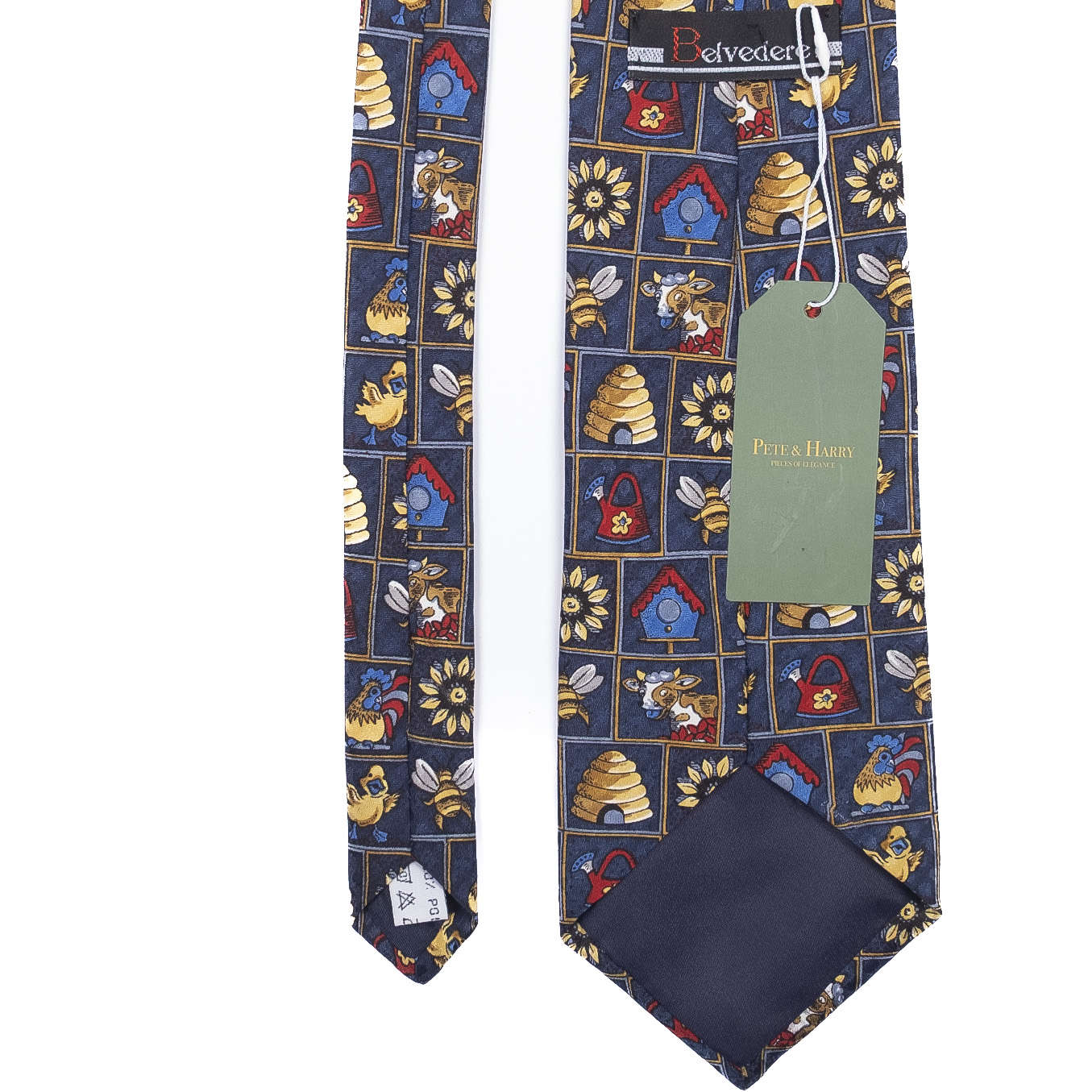 Navy Patterned Tie