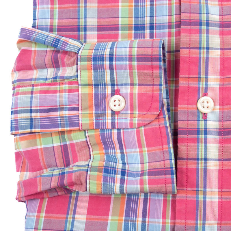 Pink Check Buttondown Madras Shirt