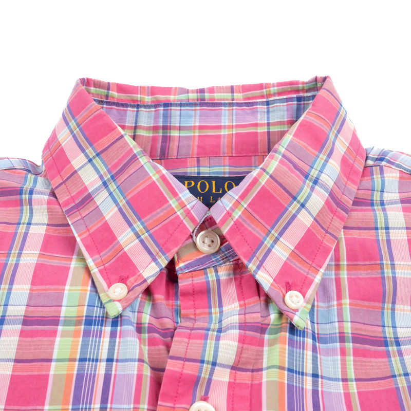 Pink Check Buttondown Madras Shirt