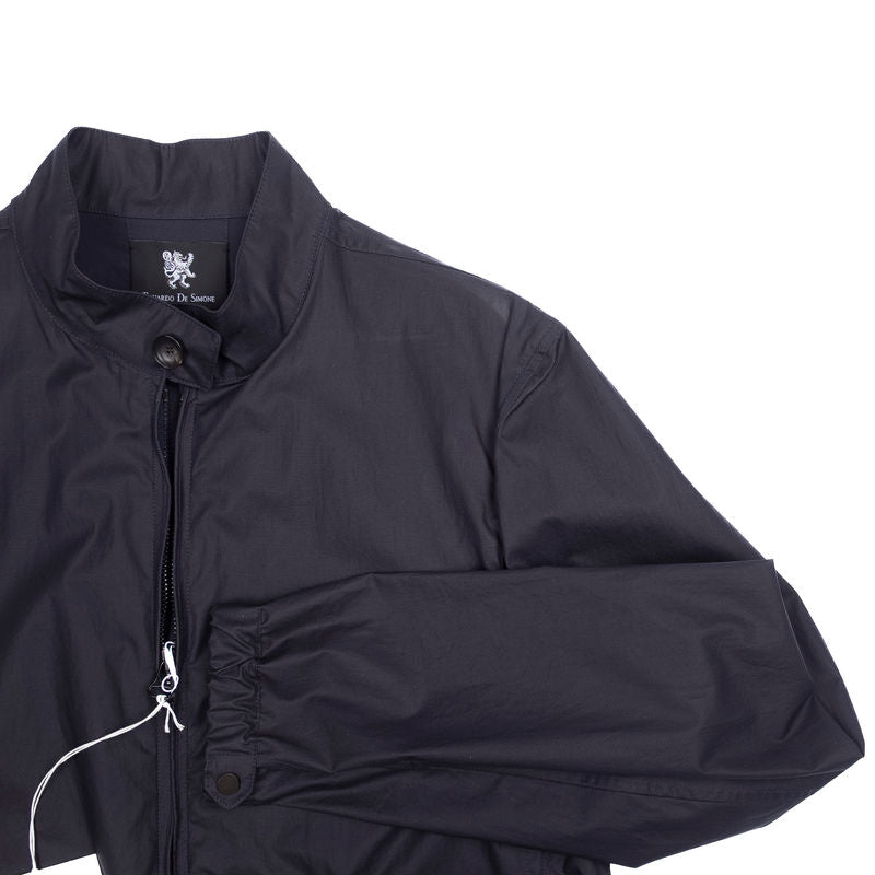 Est Retail Price 10 000 SEK - Eduardo De Simone Navy Harrington Jacket