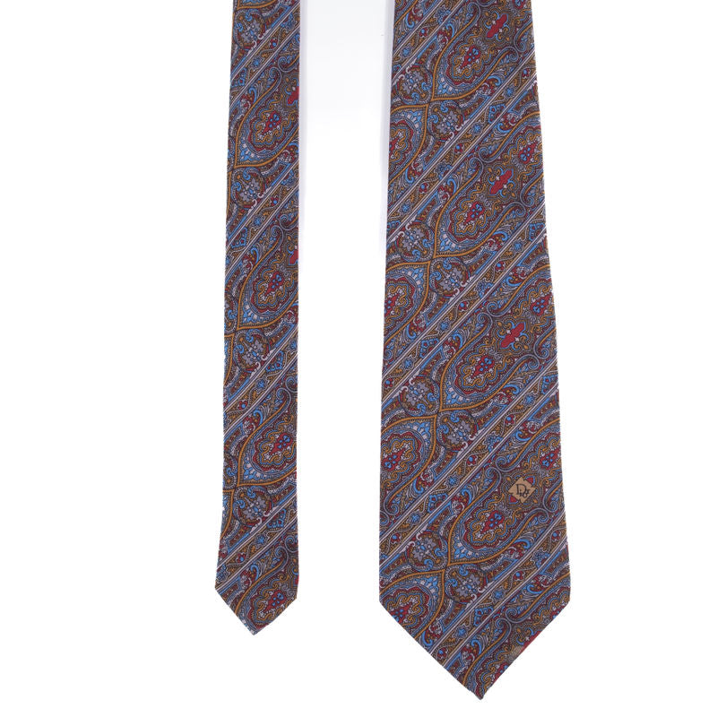 Dior Red Paisley Tie