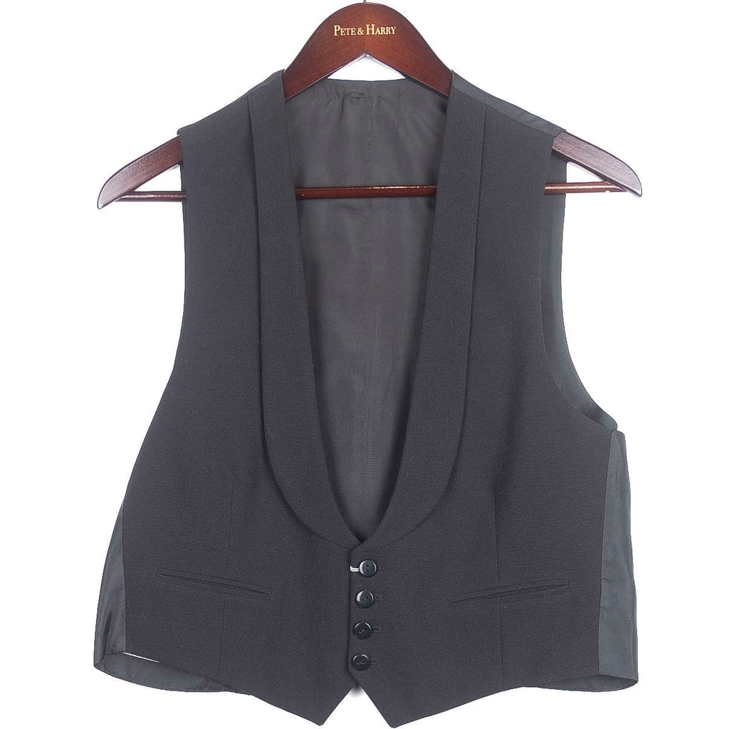 Black Tuxedo Waistcoat