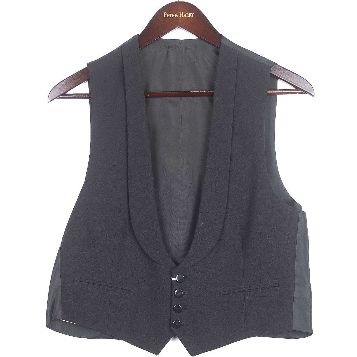 Black Tuxedo Waistcoat