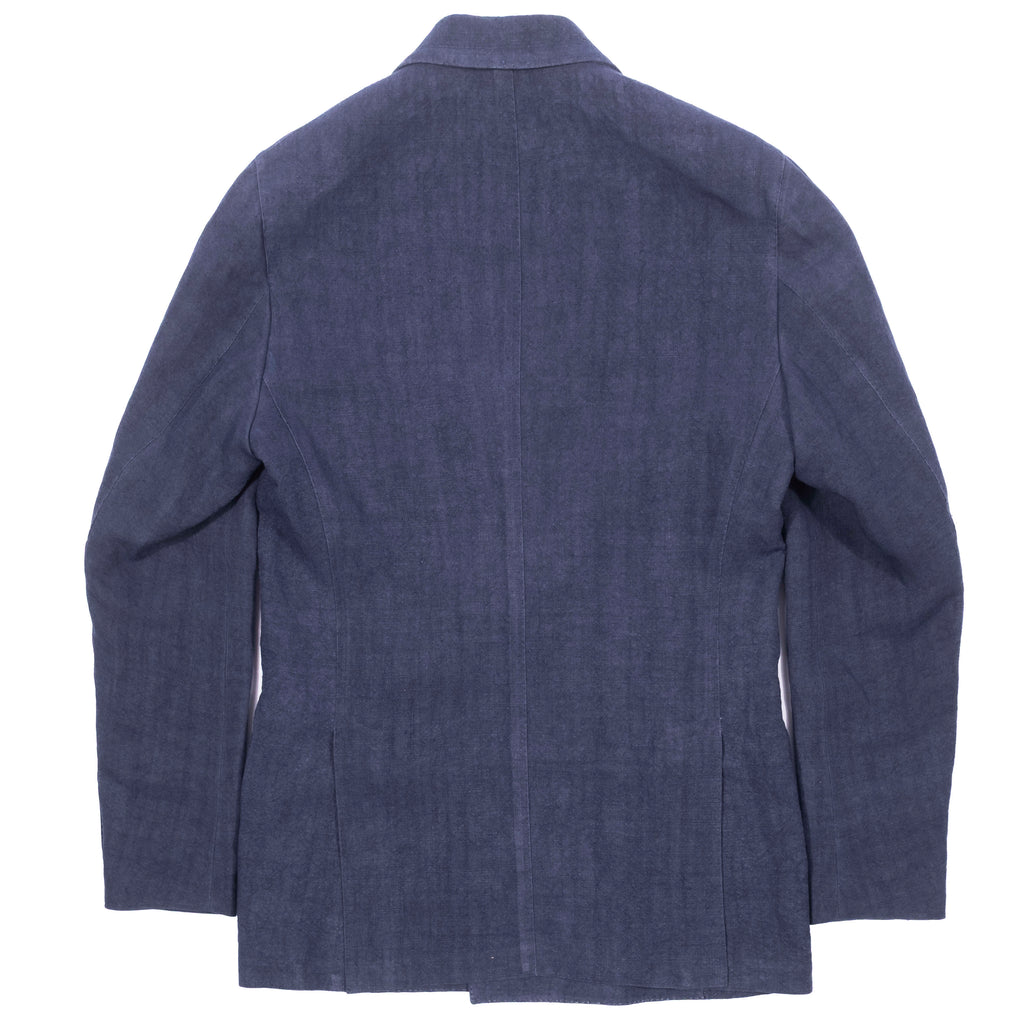 Neapolitan Hand Tailored Blue Hemp Sunrise Capsule Collection Double Breasted Sport Coat Sz 52