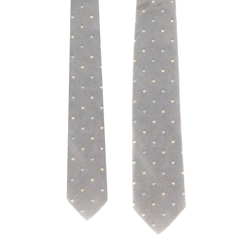 Rose & Born Grey Small Patterned Tie