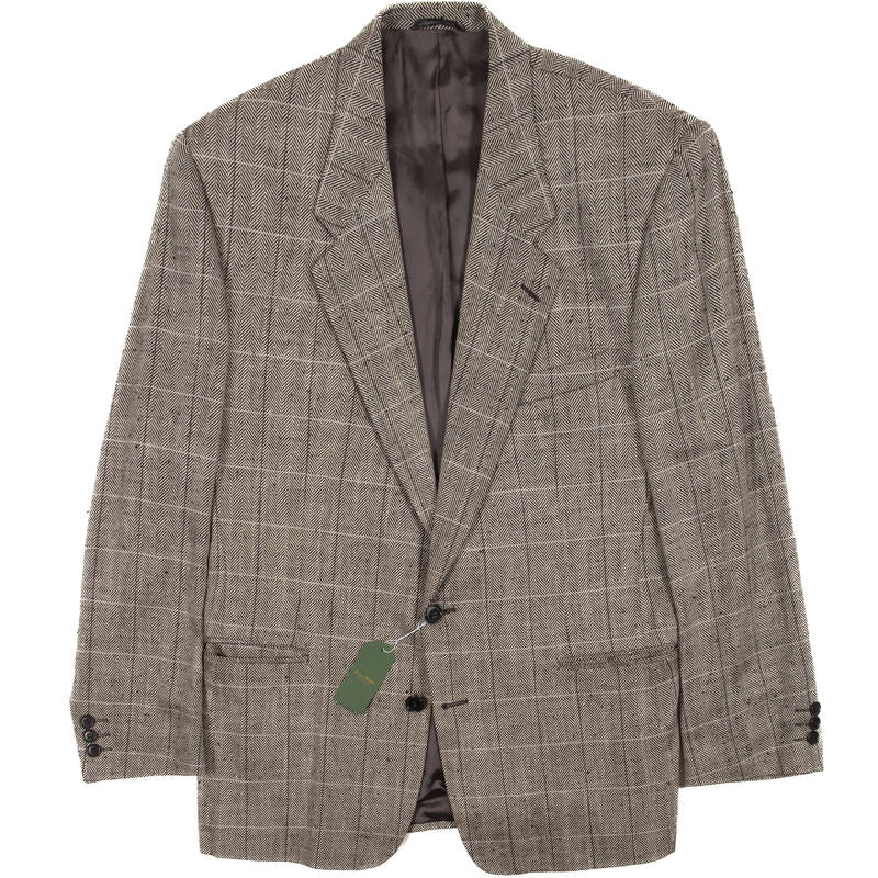 Principe by Marzotto Grey Herringbone Blazer