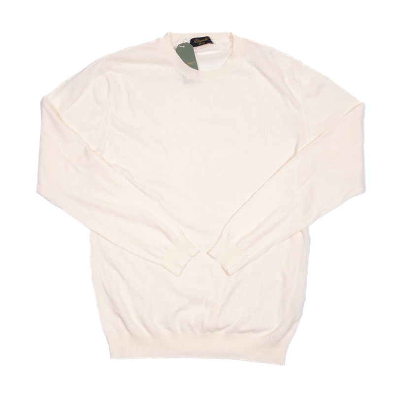 Blugiallo Cream Knit Cotton Sweater