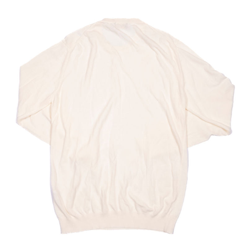 Blugiallo Cream Knit Cotton Sweater