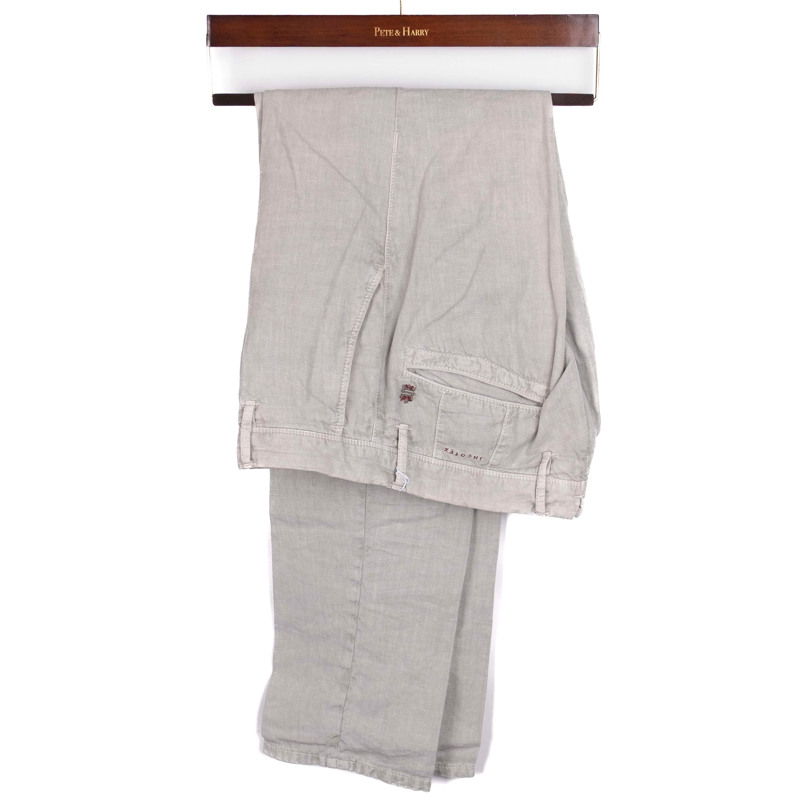 Beige Cotton Trousers
