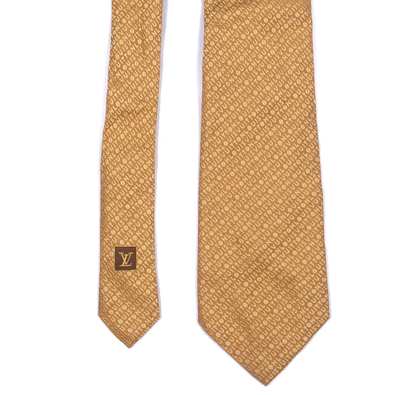 Louis Vuitton Yellow and Gold Tie