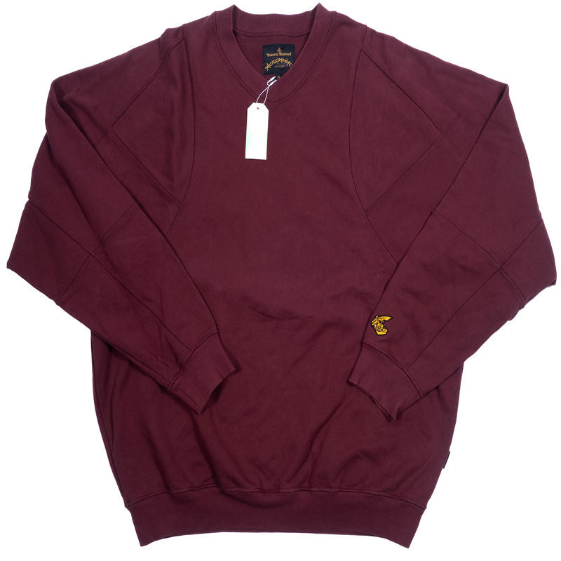 Vivienne Westwood Burgundy V-Neck College Shirt