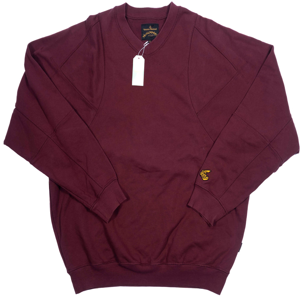 Vivienne Westwood Burgundy V-Neck College Shirt