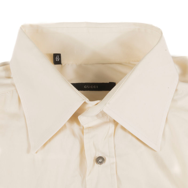 Gucci Beige Shirt Sz 43 (17.0 UK)