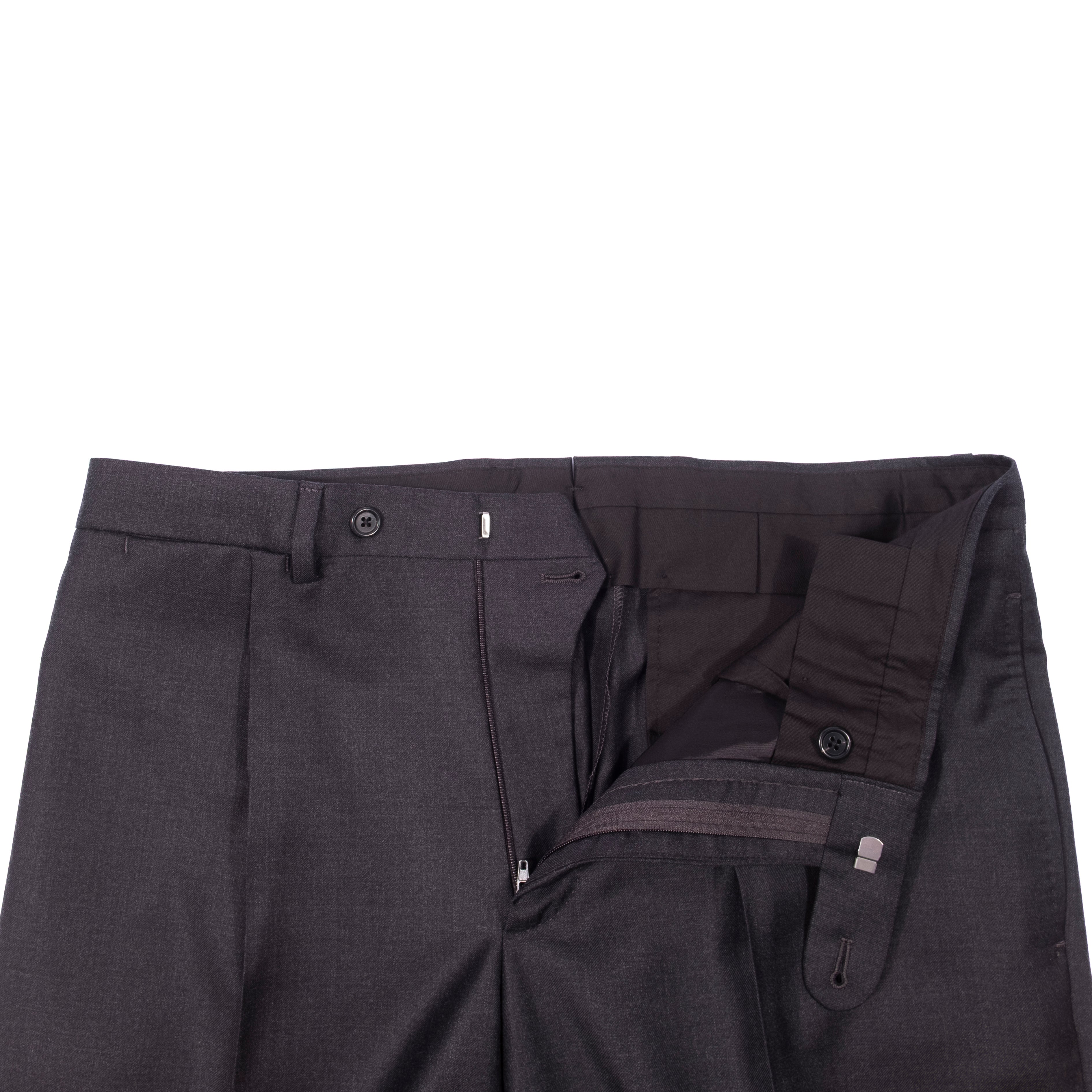 Neapolitan Hand Tailored Charcoal Business Suit Sz 52