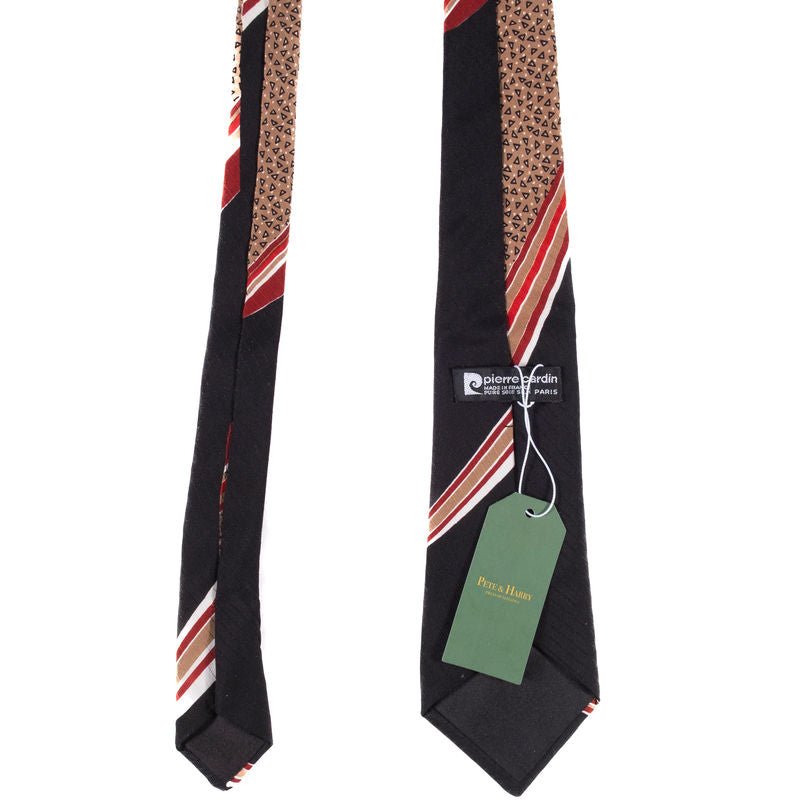 Pierre Cardin Black Beige Tie