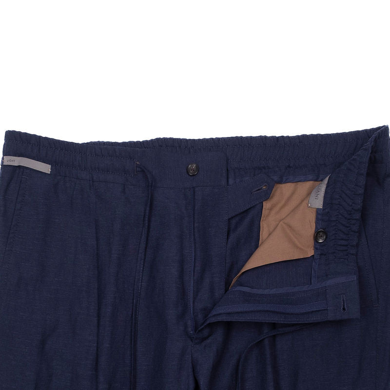 Navy Drawstring Casual Trouser