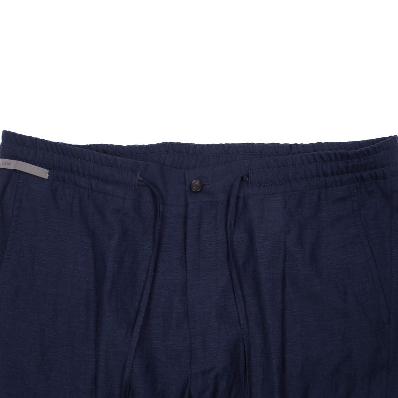 Navy Drawstring Casual Trouser