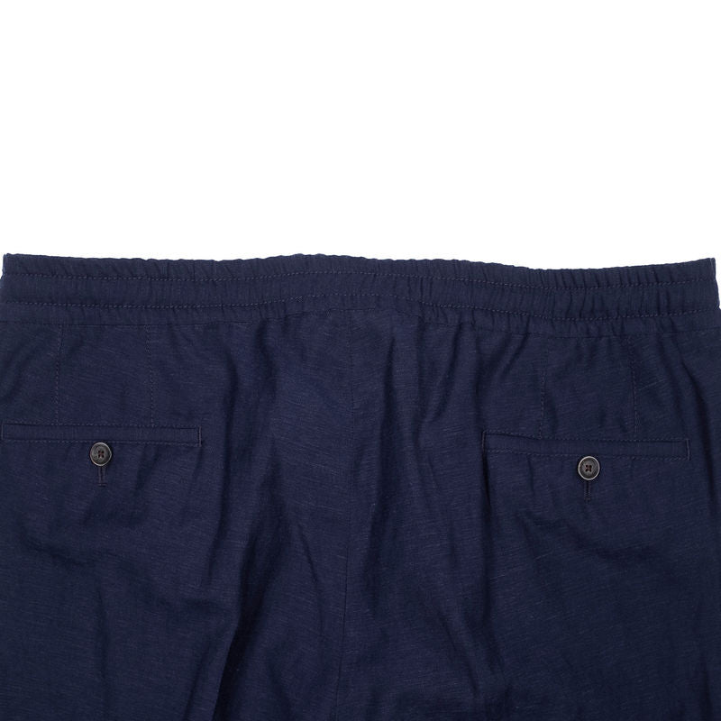 Navy Drawstring Casual Trouser