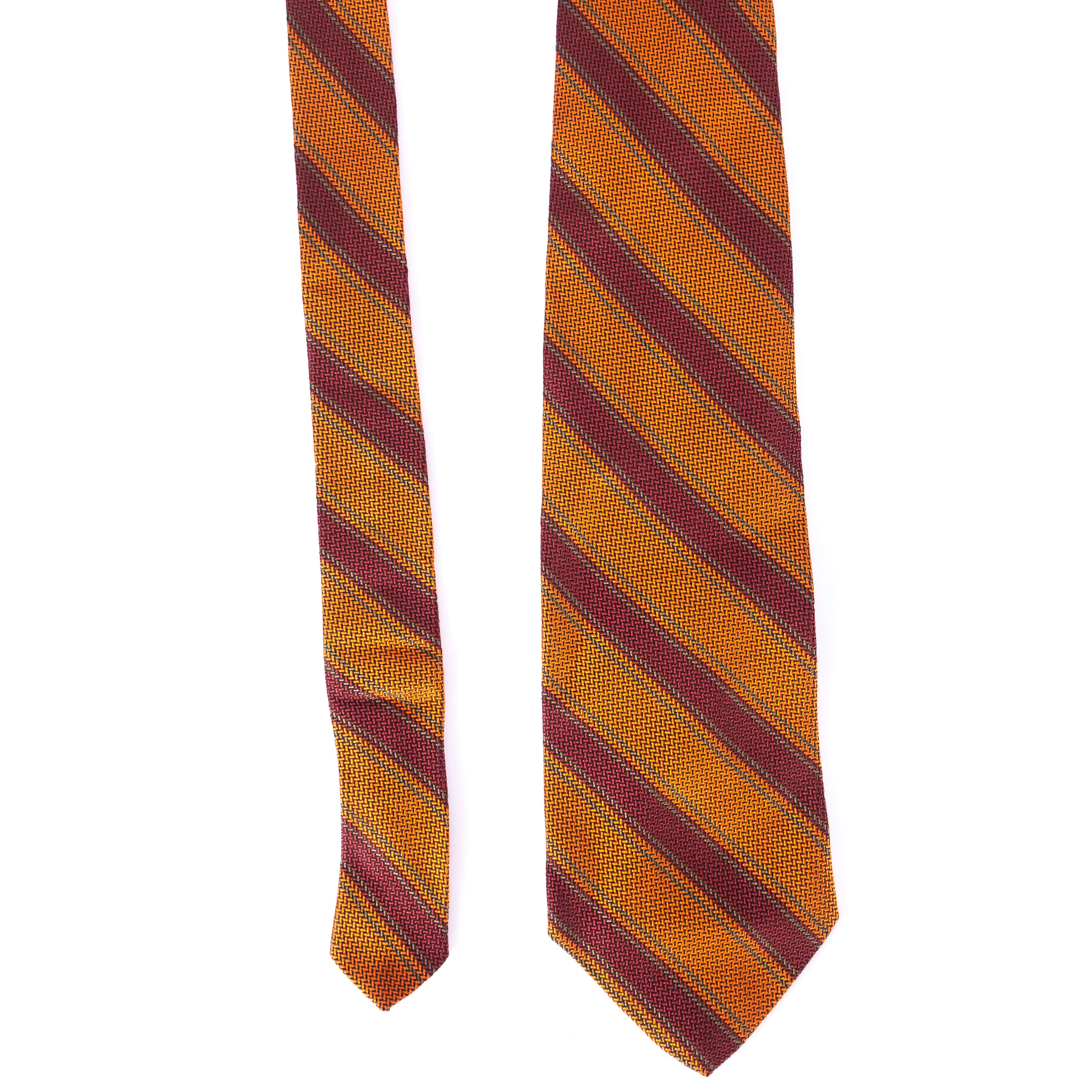 Orange Striped Tie