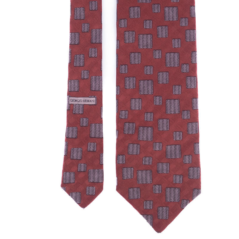 Red Patterned Tie