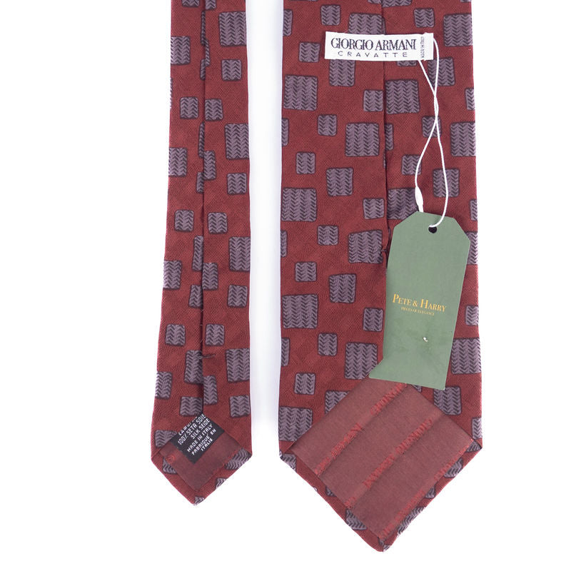 Red Patterned Tie