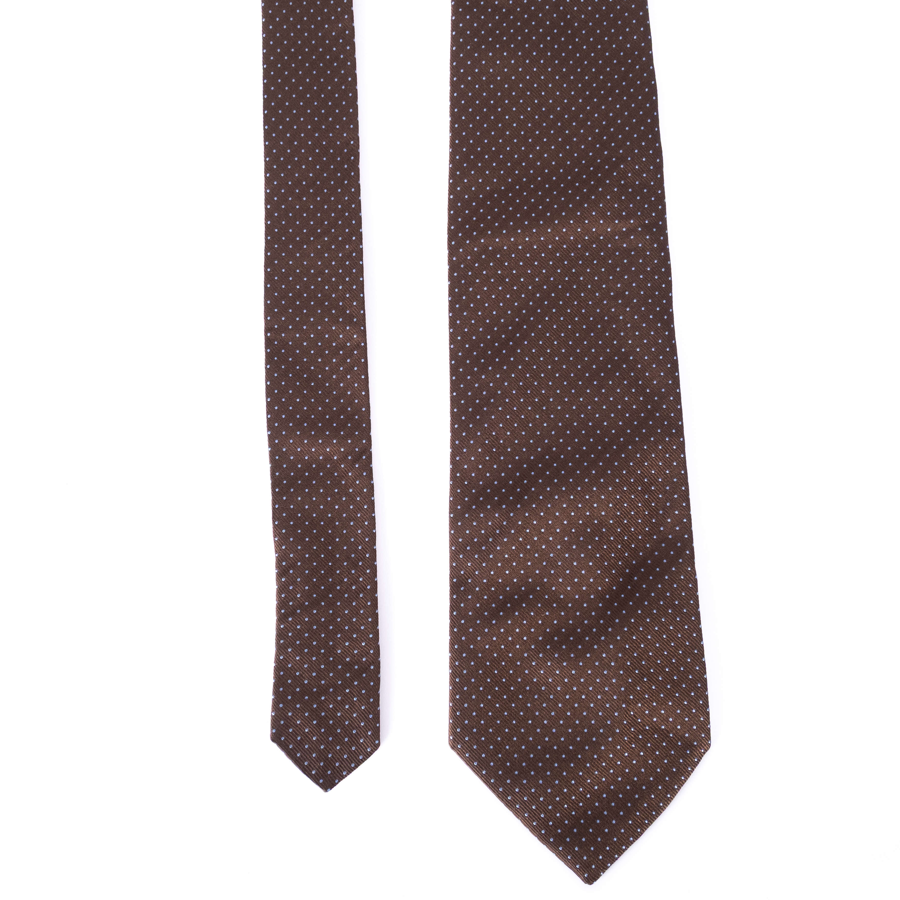 Brown Dotted Tie