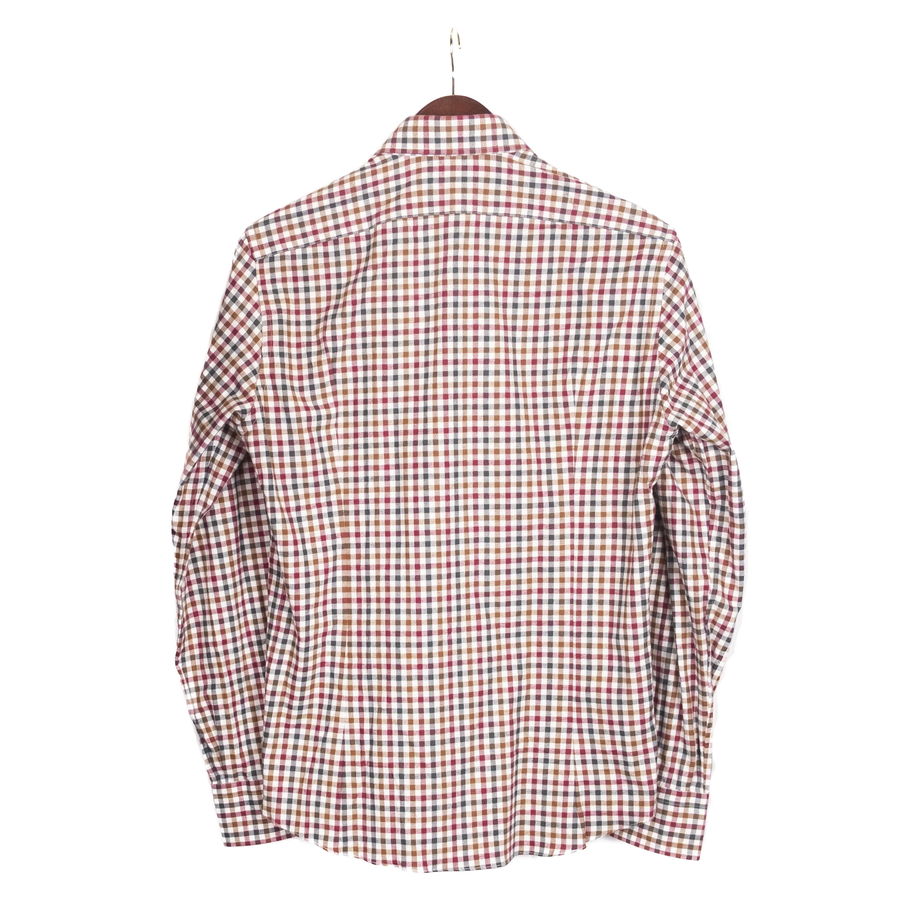 Red, Green and Brown Gingham Buttondown Shirt