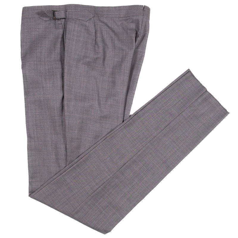 Neapolitan Hand Tailored Grey Prince of Wales Check Holland & Sherry Suit Sz 50