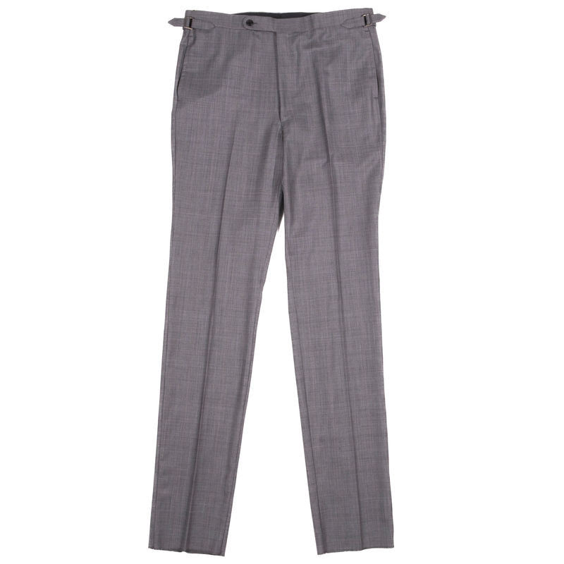 Neapolitan Hand Tailored Grey Prince of Wales Check Holland & Sherry Suit Sz 50