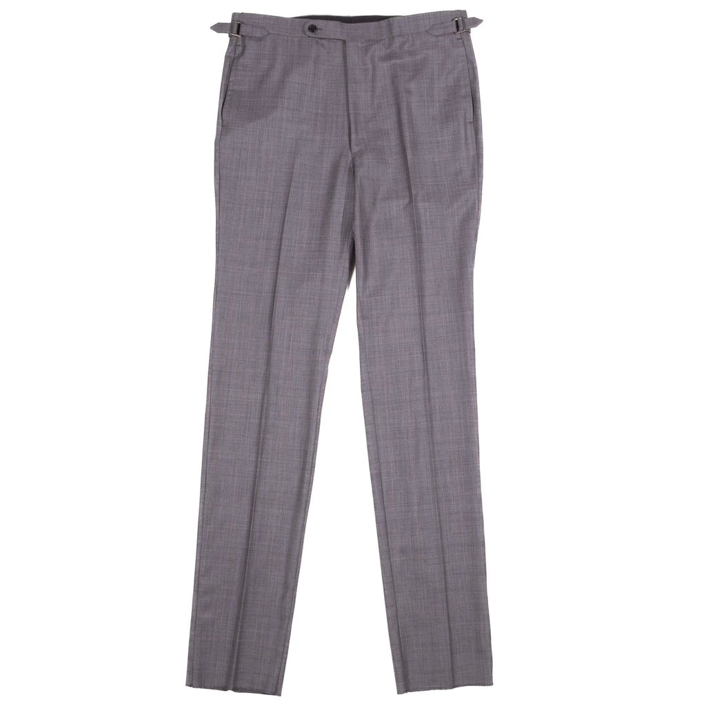 Neapolitan Hand Tailored Grey Prince of Wales Check Holland & Sherry Suit Sz 52