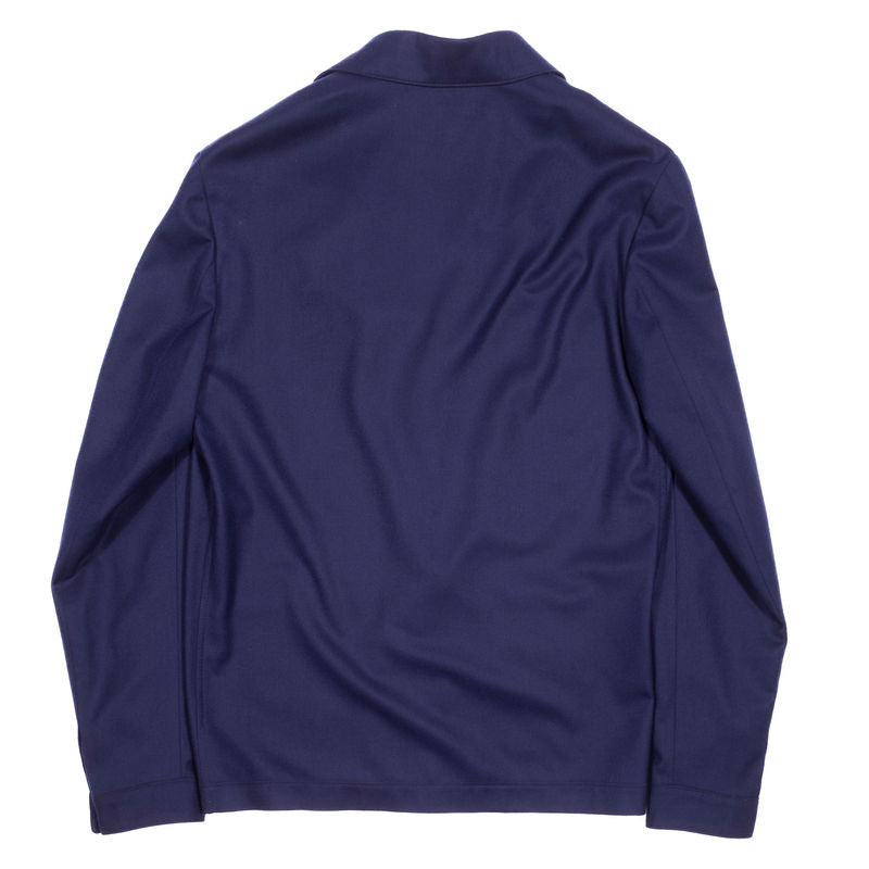 Neapolitan Tailored Navy Fox Flannel Chore Jacket